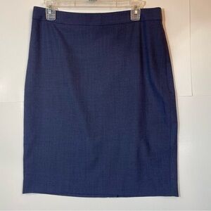 BANANA REPUBLIC Blue Lightweight Wool Pencil Skirt 10 New NT\WT